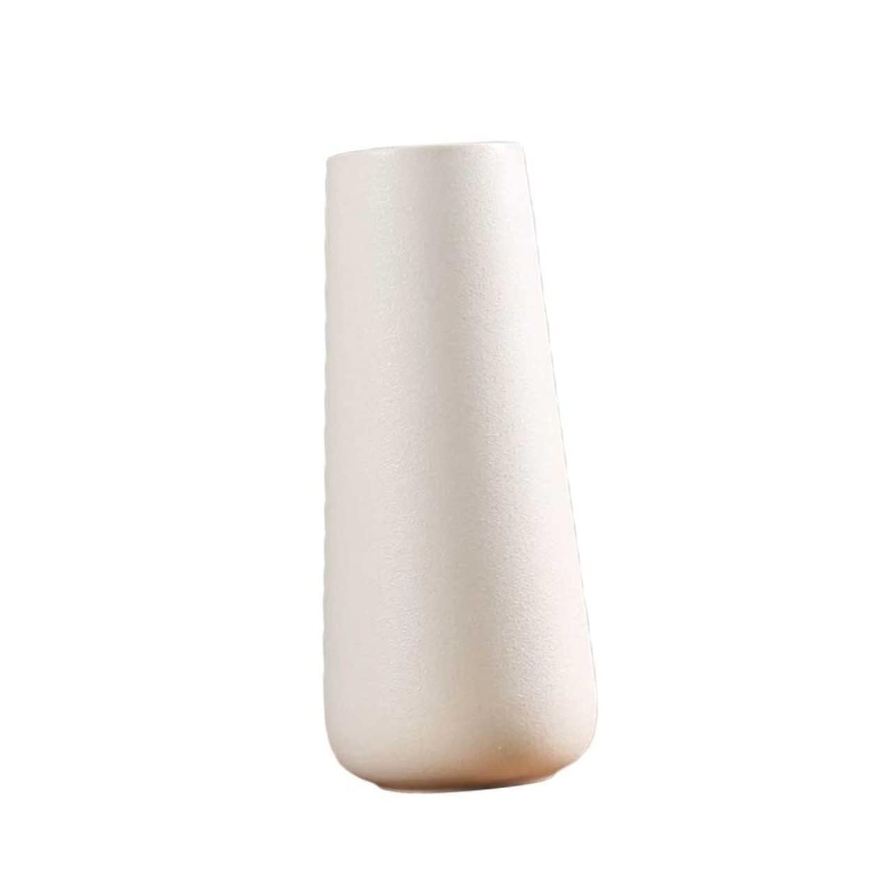 Vase en céramique blanc de qualité supérieure aux finitions soignées - 8