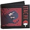 Concept One Naruto Itachi Uchiha Bifold Wallet with Zipper, Compact Foldable, Multi