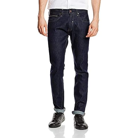 Duck and Cover Men's Tapered Jeans, Blue Cover