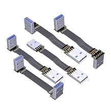 ADT-Link 3cm USB 3.0 Type A Male to Male Flat Cable, USS3-MM-13P Series, Supports 5Gbps, Customizable Length, Compatible with GPS Navigator, ROCK Pi 4, Raspberry Pi