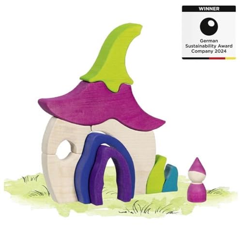 Maison de fée en bois 58328 goki Evolution pour enfant 26 cm - 2