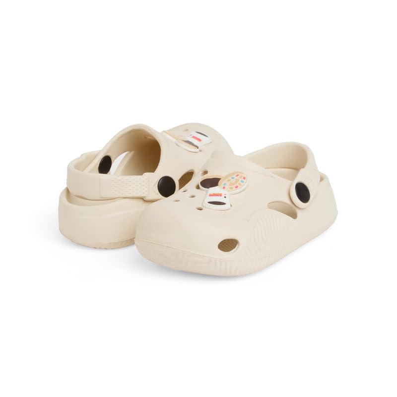 CHIU Girls Pink and White Energy Applique Clogs 6 41rBIe4riVL