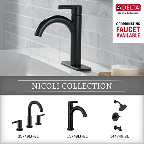 Delta Faucet Nic50-Mb Nicoli Pivot Arm Toilet Paper Holder In Matte Black #TOP2