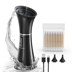 Ear Wax Removal Kit & Ear Cleaner, Easy One-Hand Use with Built-in Tank, IPX7 Waterproof, 4 Modes, FSA/HSA Eligible