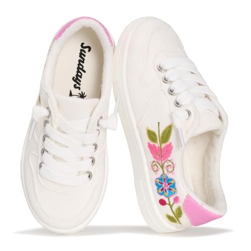 Sundays Canvas Shoes for Girls - Non-Slip & Lightweight Kids