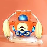 Chrees Juguete de Mono con Control de Voz, Juguete Eléctrico Animado con Rollo de 360 ​​Grados y Diseños de Luces Frescas, para Que el bebé Juegue, Cante y Baile (Naranja)
