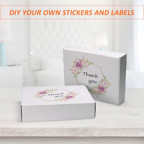 Image of HORLIMER 13x10x3 Shipping Boxes Set of 20, White Corrugated Cardboard Mailer Box for Packing Small Business
