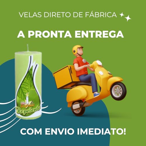 Vela Repelente De Citronela, Com Óleo Essencial, De 7 Dias, Altura 15,5 Cm, 340 G, Repelente De Mosq