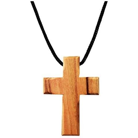 Holy Land Imports Olive Wood Cross Pendant. (1.5 inches Height) WA-37 Cover