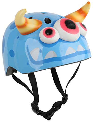 CredHedz Monster Kids Bike Helmet & Kids Skateboard Helmet | Unique Boys Bike and Girls Bike Safety Helmet, Shock Absorbent EPS Inner Shell, One Size Fits All, for Ages 8+