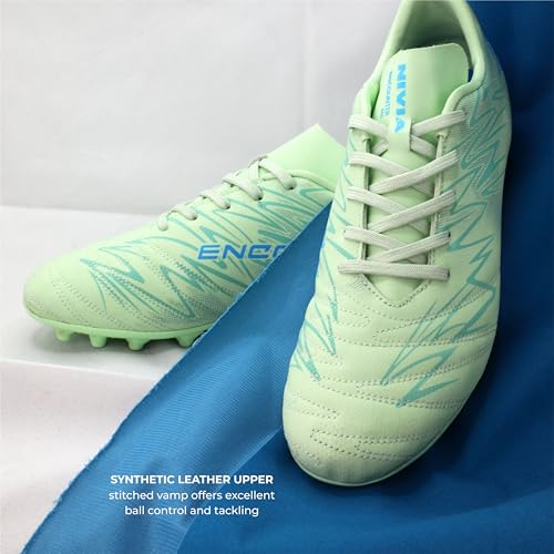 Image of Nivia Encounter Mg 11 Football Stud for Men, Synthetic Leather Upper, Lightweight Insole,High-Shear Strength TPU Outsole, Ideal for Hard & Grassy Surfaces