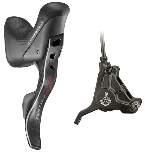 Con leva del cambio Campagnolo Super Record 12 s, Freno a Disco Unisex-Adulto, Nero, Taglia Unica