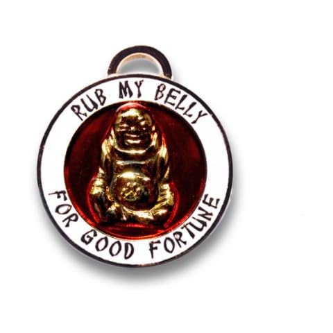 Luxepets Pet Collar Charm, Lucky Buddha Cover