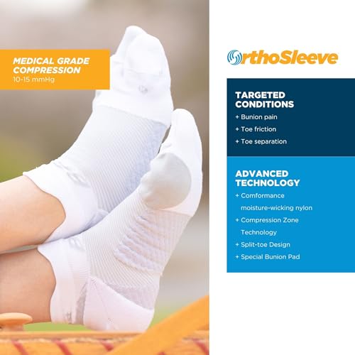 Calcetines OrthoSleeve BR4 para juanetes M negro de compresión 2