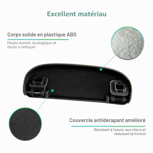 GAFAT Compatible avec Toyota C-HR RAV4 Yaris Cross Corolla Cross Camry Rise 2019-2025 2026/ Daihatsu Rocky Taft Tafuto Étui à Lunettes de Soleil, Organiseur Boîte de Rangement Accessoires (Noir) – vue 4
