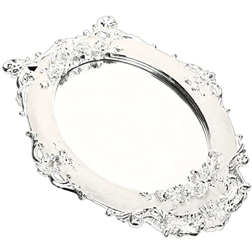 SOLUSTRE Espelho De Maquiagem Rosa De 7 Polegadas Estilo Europeu Espelho De Mesa De Metal Vintage Es