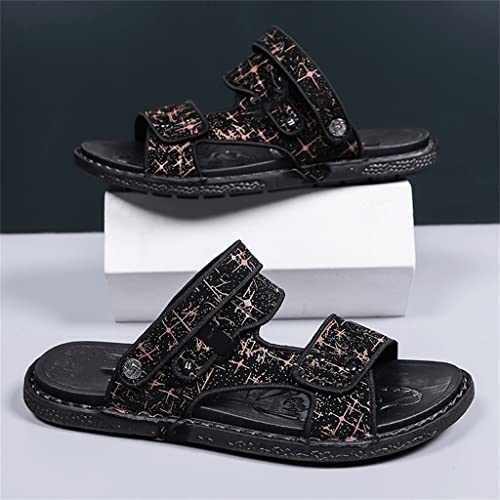 Men's Sandals Casual Sandals Men Slippers(Gray,43 Code)2