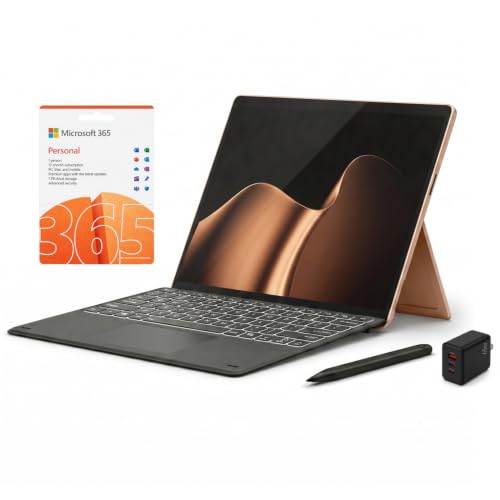 Image of Microsoft Surface Pro 2026, 13 inch OLED 2-in-1 Laptop Tablet (12th Gen), 3K 120Hz Touchscreen, Snapdragon X2 Elite AI Copilot+ PC, Wi-Fi 7, USB4, 16GB RAM, 2TB SSD, KB, Pen, MS365, Windows 11, Dune