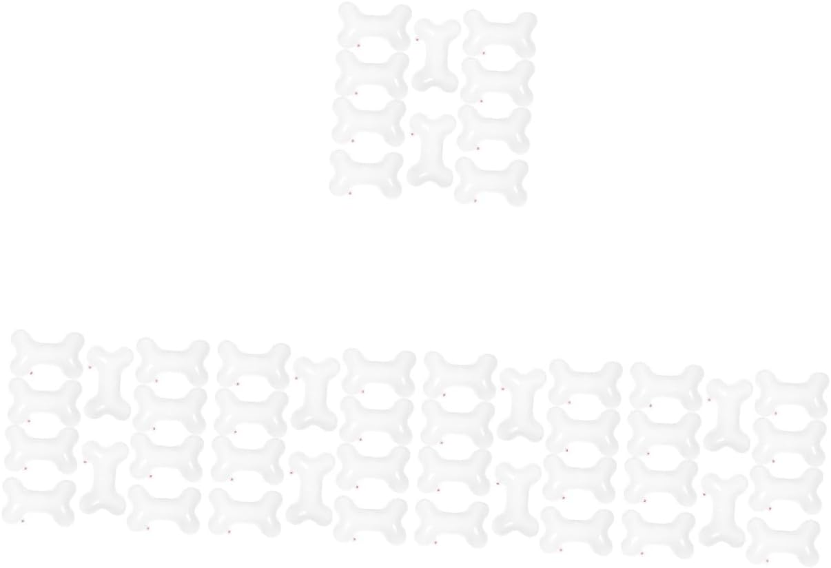 DOITOOL 5sets Bone Shape Balloons for Birthday Inflatable Bone Decorations Party Bone Balloons Baby Shower Bone Decor Decorative Balloons for Event 10pcs*5