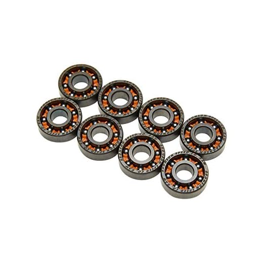 Bronson Speed Co. Raw Next Generation Shieldless Bearings (Set of 8)