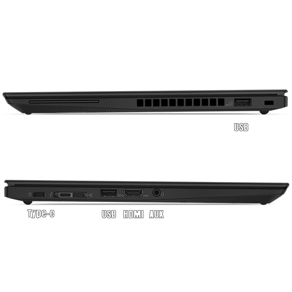 Lenovo ThinkPad T480s Laptop | 14 pollici | 1920 x 1080 | Intel Core i5-8365U | 16 GB DDR4 | 512 GB NVMe | IT-QWERTY | Windows 11 Pro e OFFICE 365 FREE | Garanzia 1 anno | (ricondizionato)