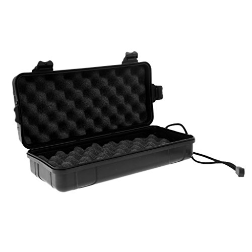 Homyl 2 peças para ambientes externos herméticos estojo de armazenamento de sobrevivência lanterna c