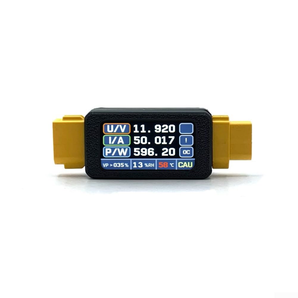 Ampèremètre bidirectionnel XT60 testeur de courant continu CC et moniteur humidité batterie RC