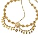 Fashionable Gold Coin Tassels Designs Head Chain With Rhinestones For Women’s Bridal Wedding Accessories Outfits Elegant Bridal Headpiece, One Size, as described, as described