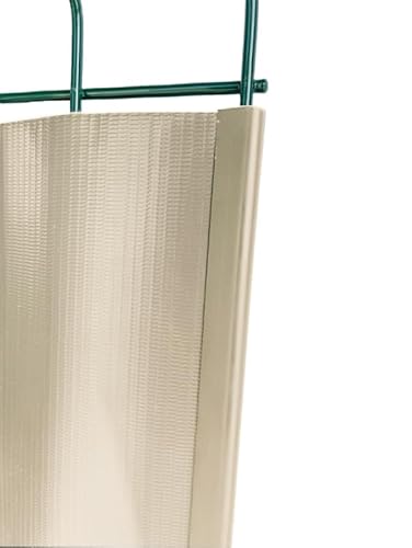EFFE Telo Frangivista occhiellato Crema RAL1015 in PVC 90cm x 6mt con Corda | Striscia schermante per la Privacy del Balcone | Telo occhiellato schermante Copertura Alta per balconi e ringhiere
