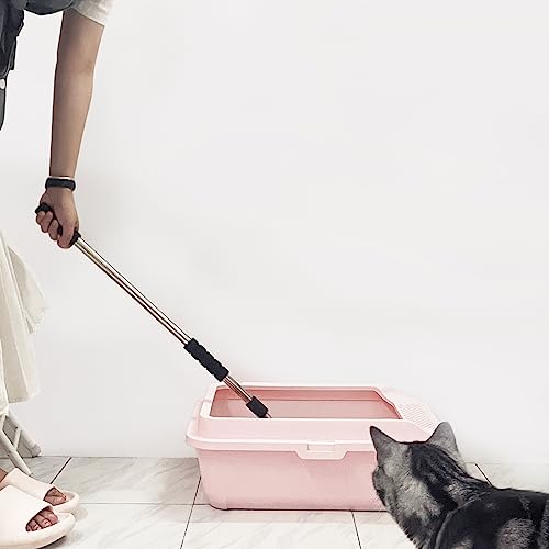 Image of Depets Cat Litter Scoop, Metal Litter Scooper with Deep Shovel, Detachable Long Handle Cat Litter Sifter with Holder, Large Durable Cat Litter Shovel with Foam Pad Grip for Easy Sifting (Pack of 2)