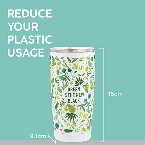 Typhoon Pure 600 Ml Tumbler Green is The New Black, Green,black, 600ML - Image 3