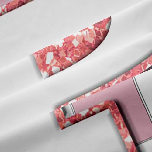 Image of Erosebridal Pink Initial P Blackout Curtains for Kids Girls Bedroom Kawaii Plaid Checkered Window Curtains 2 Panels 52 inchWx63 inchL Cute Personalized Monogram Drapes,Fashion Grids Gingham Window Treatments