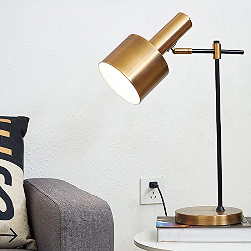 Lampe de Bureau Vintage Industrielle à Bras Pivotant Flexible pour Lecture