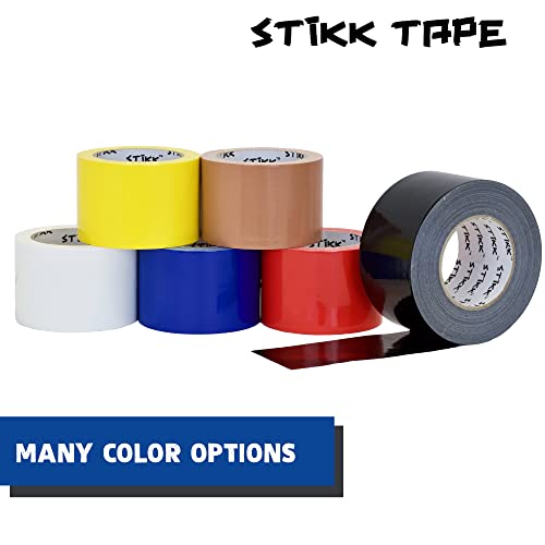 Image of STIKK Duct Tape - Blue Duck Tape - 3 inch x 25 Yards - Heavy Duty Tape for Repairs, Household Projects - for Commercial HVAC and Construction - Effective Heavy Duty Waterproof Duct Tape (Pack of 3)