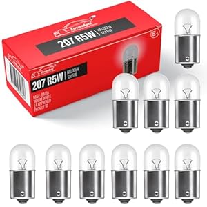 Xtremeauto X10 207 R5W Bulbs – 12v Car Bulbs, Side Light Tail Light Brake Number Plate Interior Motorcycle Light 12V 5W Bulb R5E 12V Bulb,X10 R5W 12V Bulb
