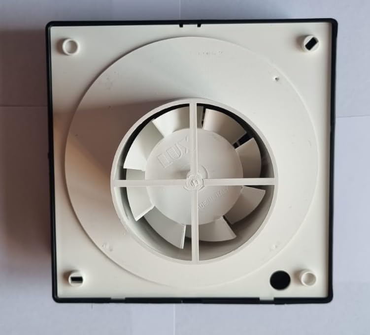 CASC ASPIRATORE DA MURO O SOFFITTO SERIE LEVANTE 80 nero AD ASPIRAZIONE ASSIALE ø80 LUX