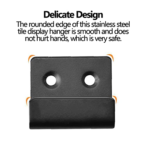 Image of Thicken Stainless Steel Tile Display Hanger Hook Fastener for Tiles Billboards Easels Photo Frames Mirrors (15 mm Silver)