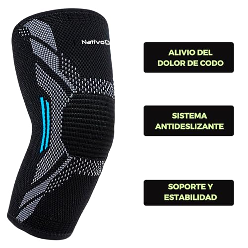 Image of NativoDex Elbow Support for Men & Women, Tennis Elbow & Golfers Elbow