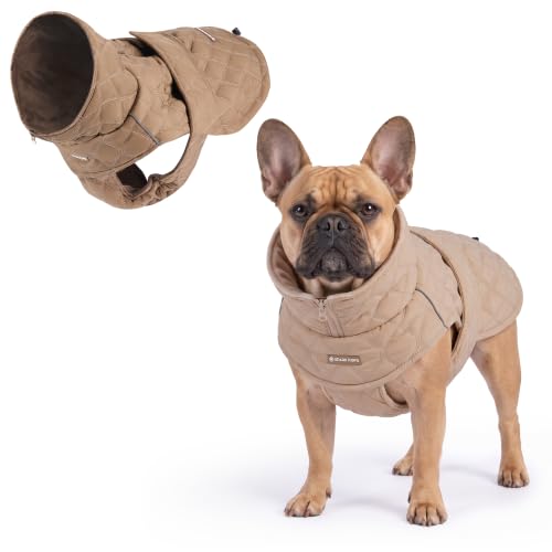 Spark Paws Quilted Dog Winter Coat - Cold Weather Jacket for S Med L Dogs