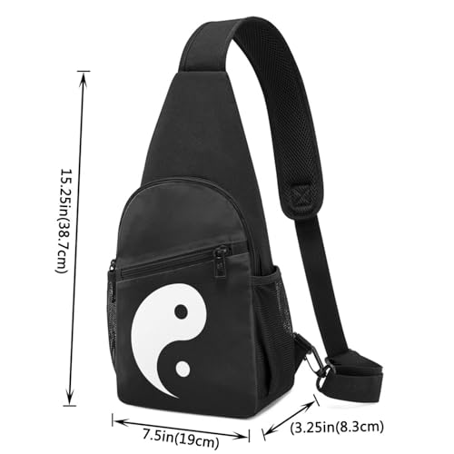 Tai Chi Yin Yang，Fashion One-Shoulder Bag，Anti-Theft Crossbody Shoulder Chest Bag4