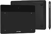XPPen Deco Fun S Mesa Digitalizadora 15 x 10 cm, Tablet de Desenho, com Stylus, 8192 Níveis, para Mac Windows Chrome Android OSU! (Preto)