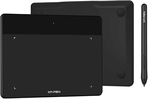 XPPen Deco Fun S Mesa Digitalizadora 15 x 10 cm, Tablet de Desenho, com Stylus, 8192 Níveis, para Mac Windows Chrome Android OSU! (Preto)