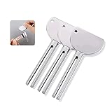 3 Stücke Tubenquetscher für Alle Tube Edelstahl Zahnpasta Ausdrücker Zahnpasta Quetscher Tubenausdrücker Metall Tubenaufroller Sparen Sie Zahnpasta Cremes Farbe Salbe Kein Senf Tubular Goods Kosmetik