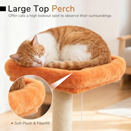 DORTALA Árbol para Gatos 44" Torre Moderna para Interior miniatura 4