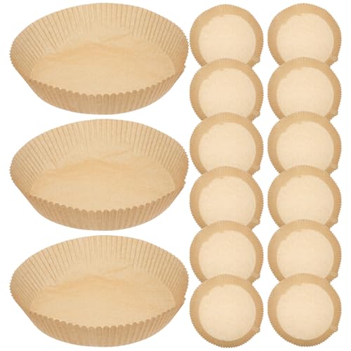 EXCEART 300個 エアフライヤー専用耐油耐熱ペーパーライナー 食品 無味 クッキング用スクエアトレイ 揚げ物焼き菓子調理用オーブン対応