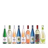SONTINO BioVegan Chardonnay Halbtrocken, SONTINO BioVegan Cabernet Sauvignon Rosato Halbtrocken, ERBEN Kabinett Feinherb, ERBEN Portugieser Weiißherbst Lieblich, DON FERNANDO Vino Blanco Lieblich, ERBEN Dornfelder Rosé Halbtrocken, Langguth Vinothek Spätlese Lieblich, Langguth Vinothek Rivaner-Riesling, und SONTINO BioVegan Frizzante 0,75l