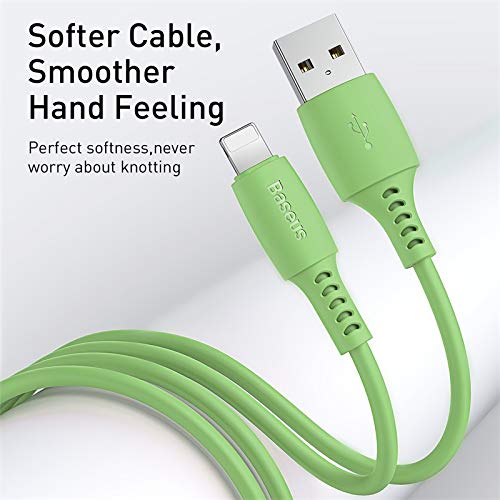 Cabo Resistente Para iPhone 1,20cm 2.4a Qc Colorful Baseus Verde