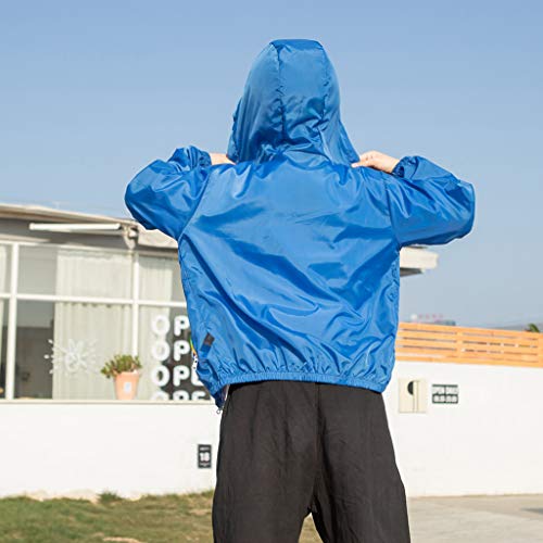 Rainbow Zipper Sun Protective Jackets for Toddler Kids UV Protection Sun Shirt Cooling Athletic Hooded Rash Guard3