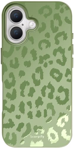 Coque léopard iPhone 17 compatible MagSafe verte jolie protection