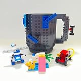 Build-on Brick Mug DIY Coffee Mug Tea Cup Carton Building Blocks Toys, Unique Birthday or Christmas